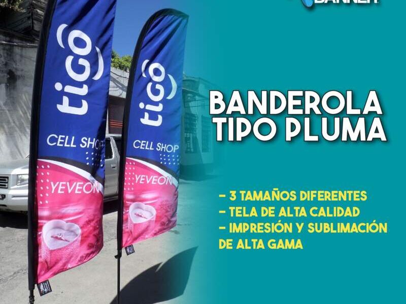 BANDEROLA TIPO PLUMA