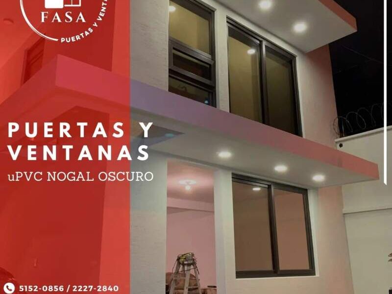 Ventanas negras de aluminio en Guatemala 