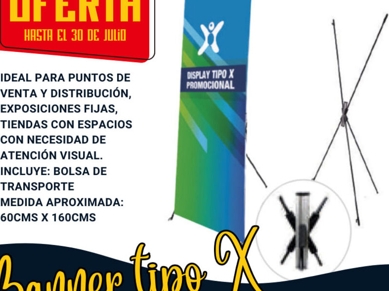 Banner tipo X San Marcos Guatemala