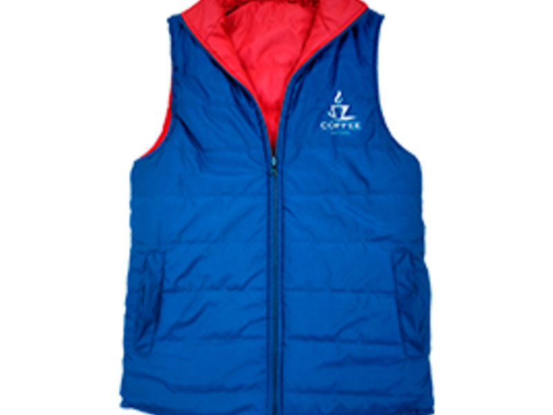Chaleco reversible azul en cdad Guatemala