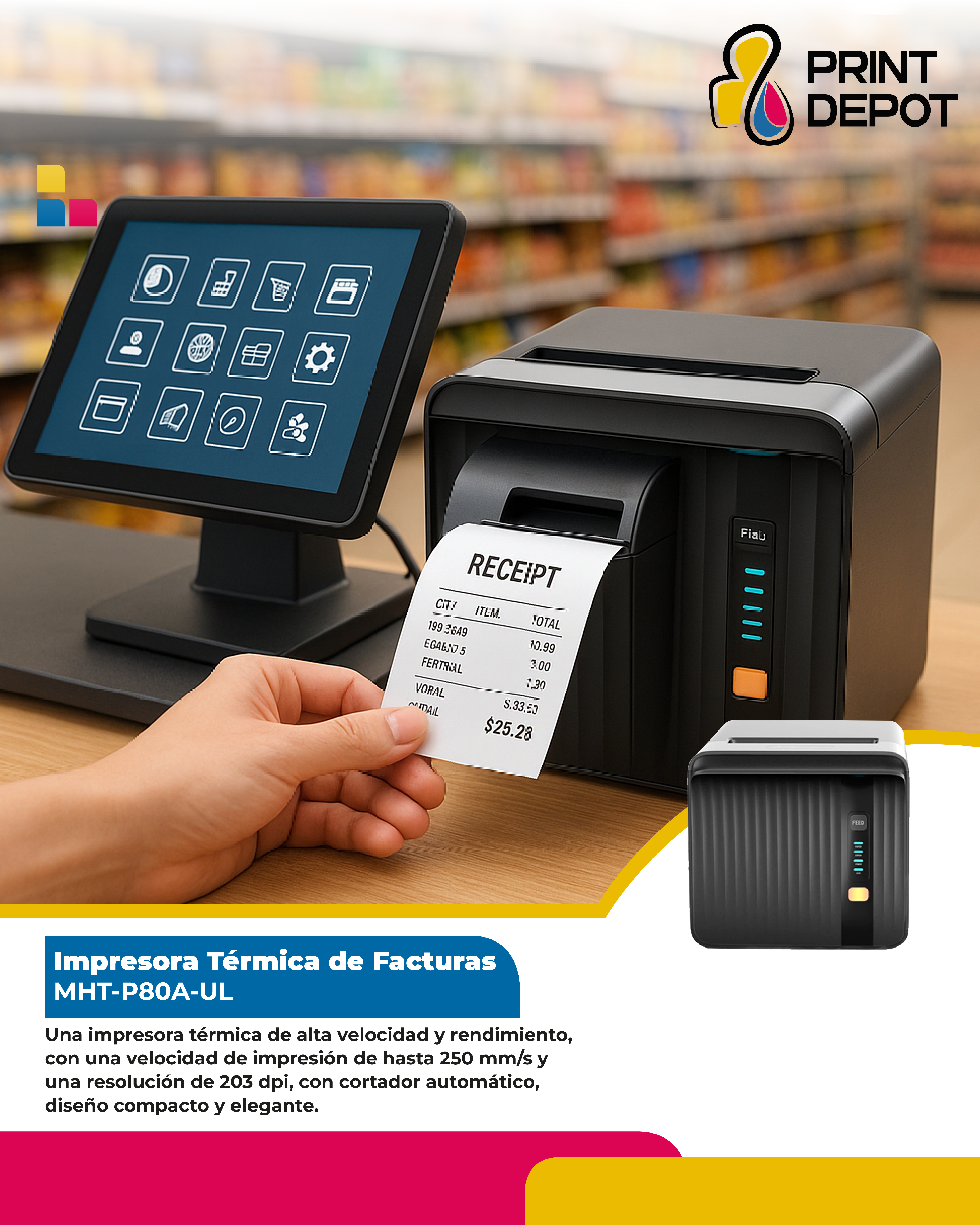 Impresora de escritorio MHT-P80A