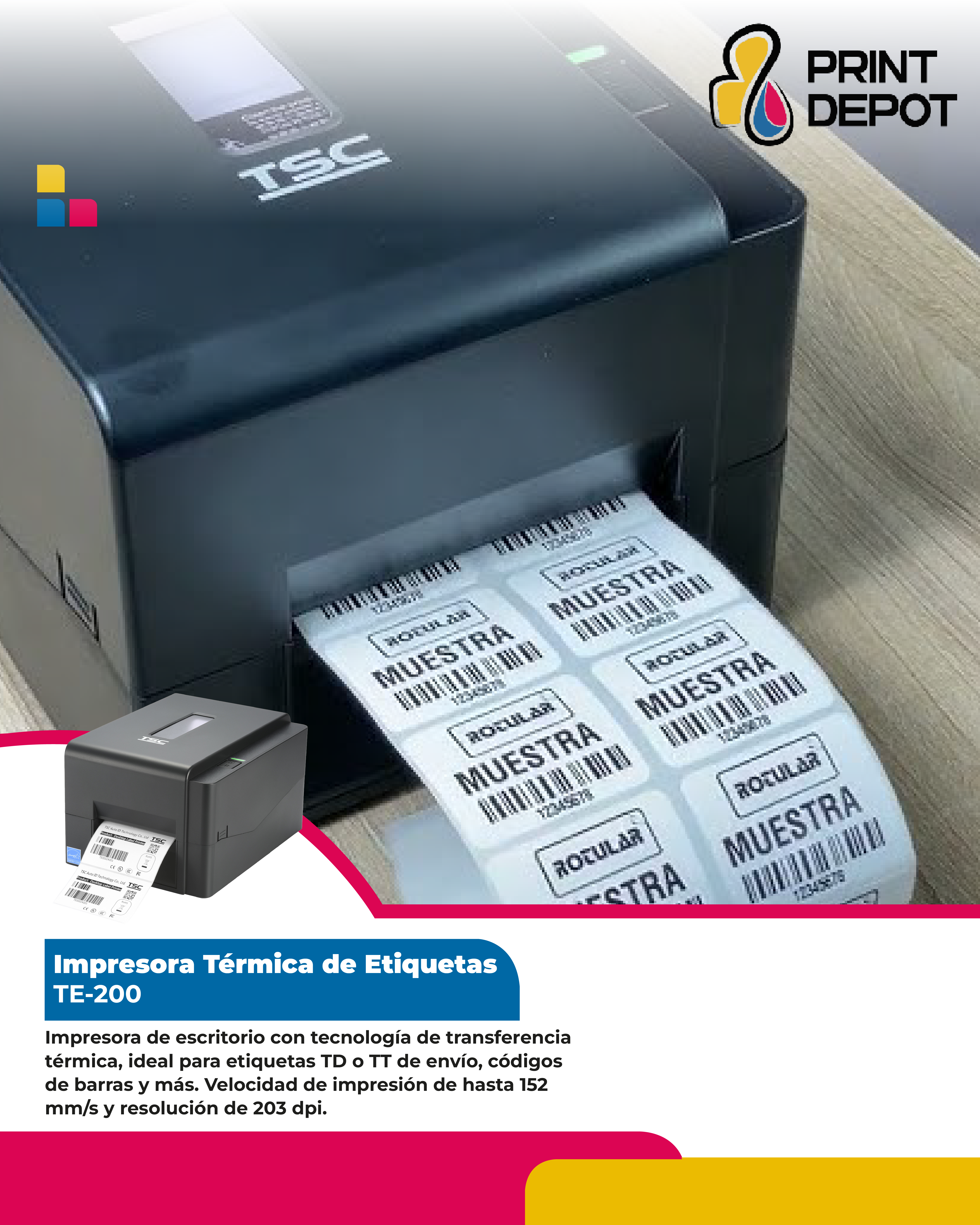 Impresoras de Etiquetas TSC TE-200