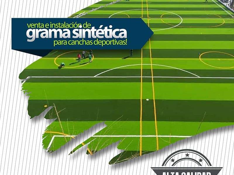 Grama sintética para canchas Huehuetenango