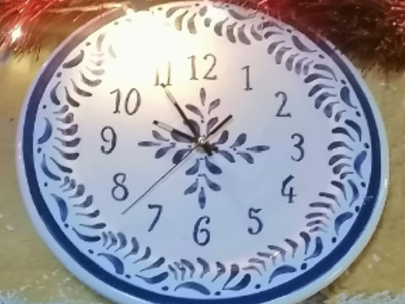 Reloj de cerámica Antigua Guatemala