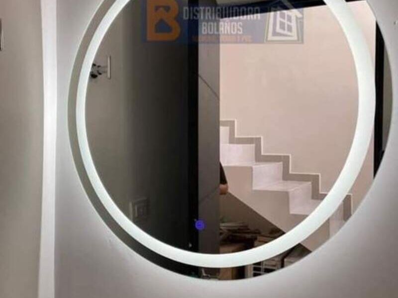 Espejo circular con luz led 