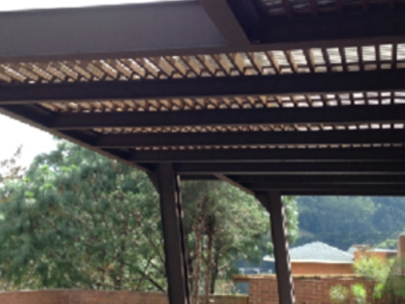 Pérgola con policarbonato Mixco Guatemala