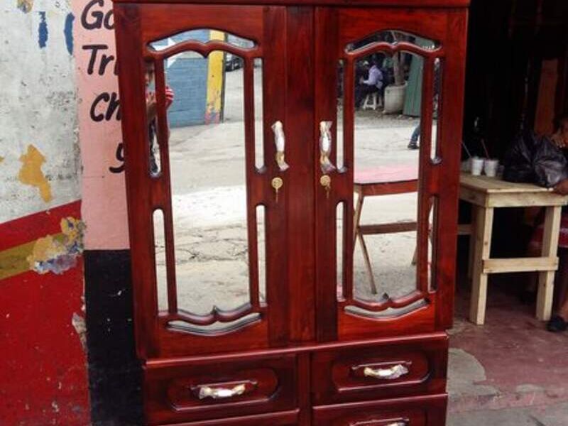 Mueble de pino doble espejo
