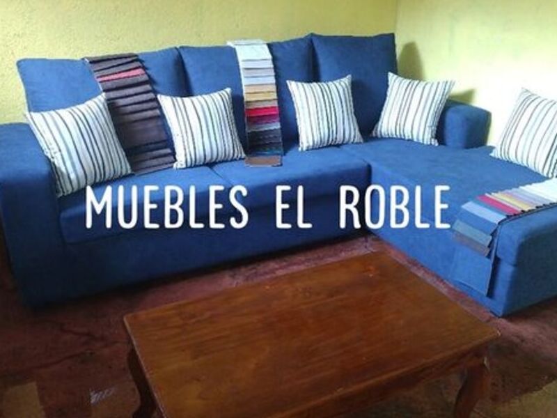 Mueble en L Azul 