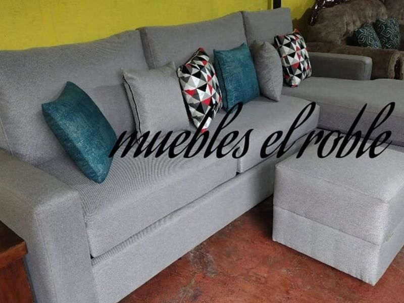 Mueble en L Gris 