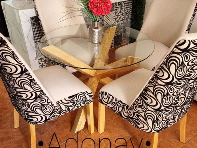 Comedor de cristal 4 personas 