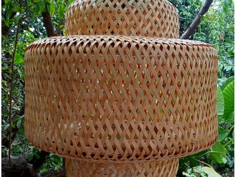 Adorno bambú cruz Guatemala