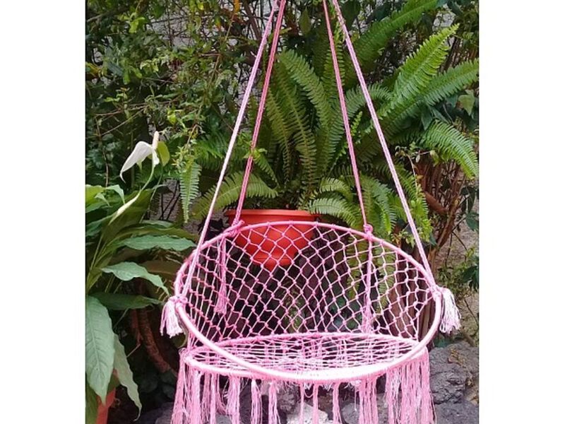 Hamaca silla rosa Guatemala
