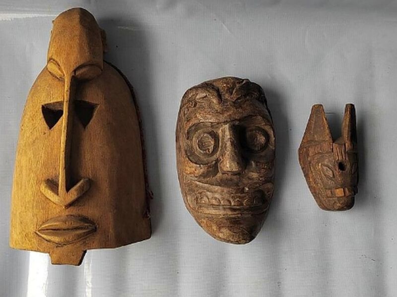 Antiguas mascaras decorativo Guatemala