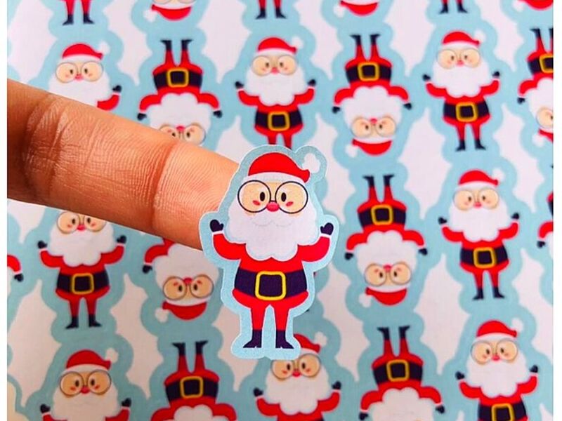 Sticker navidad Guatemala