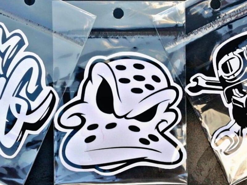 Stickers blanco negro Guatemala