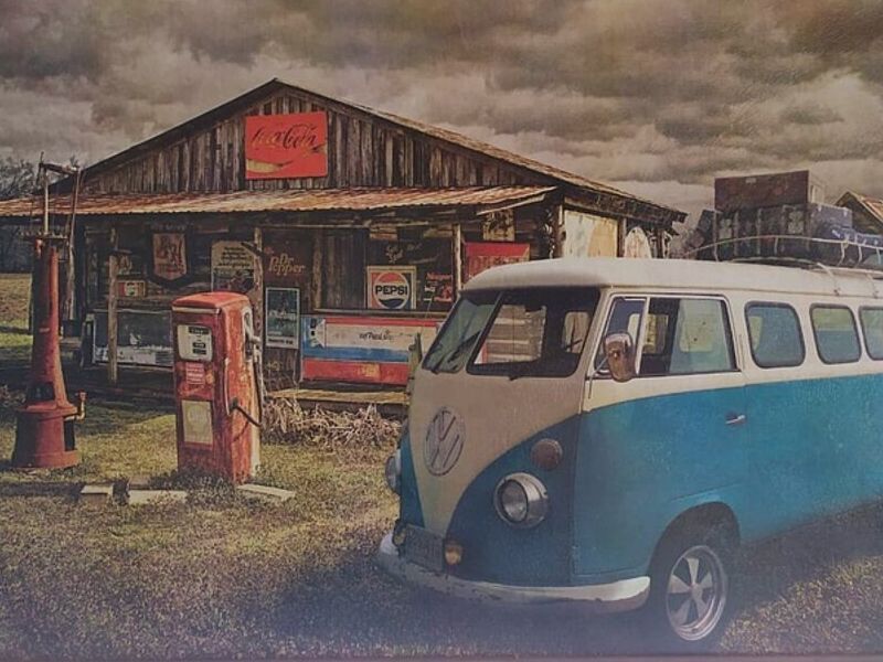 Cuadro Decorativo Gasolinera Guatemala