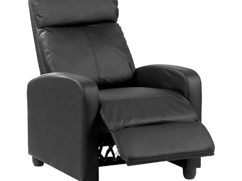 Berger Reclinable de PU Negro