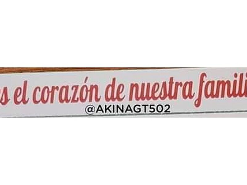 Vinil Decorativo Corazón Guatemala
