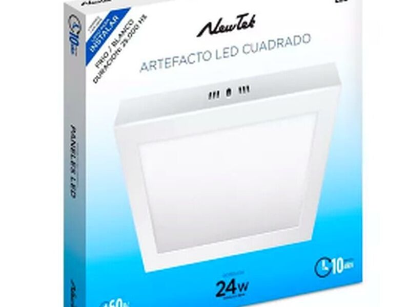 Panel LED 24W Techo Cuadrado Guatemala
