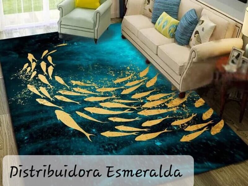 Alfombra Océano Peces Amarillos Gt