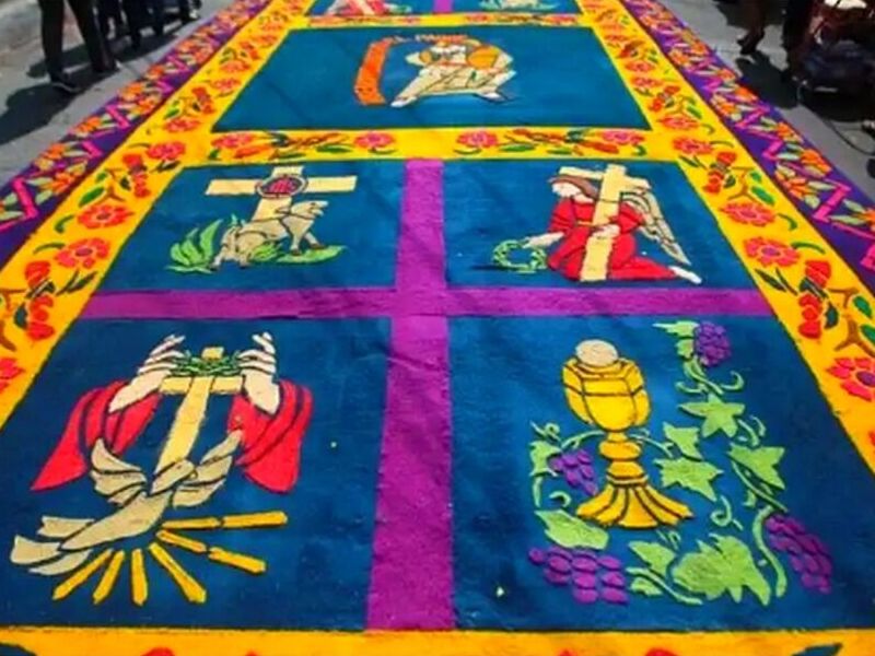 Alfombra Formas Misa Guatemala