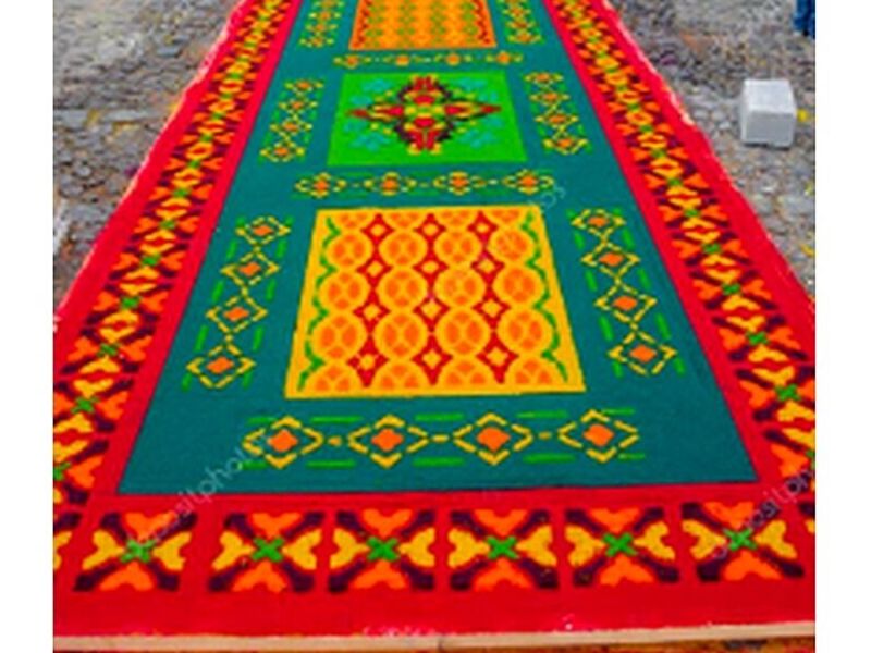 Alfombra Pascua Roja Guatemala