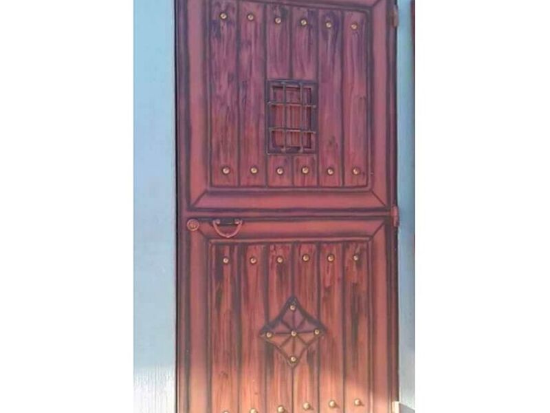 puerta metal diseño rústico Guatemala