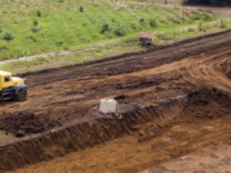 Movimiento de tierras en Guatemala 