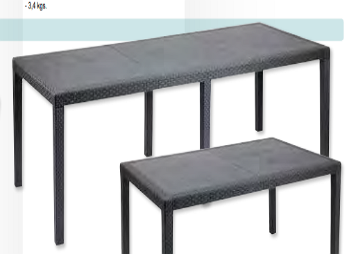 Mesa resina ratan