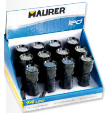 Expositor linternas 14 leds 