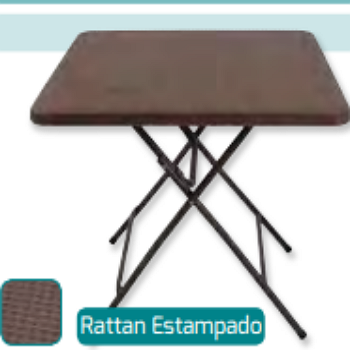 Mesa plegable cuadrada 