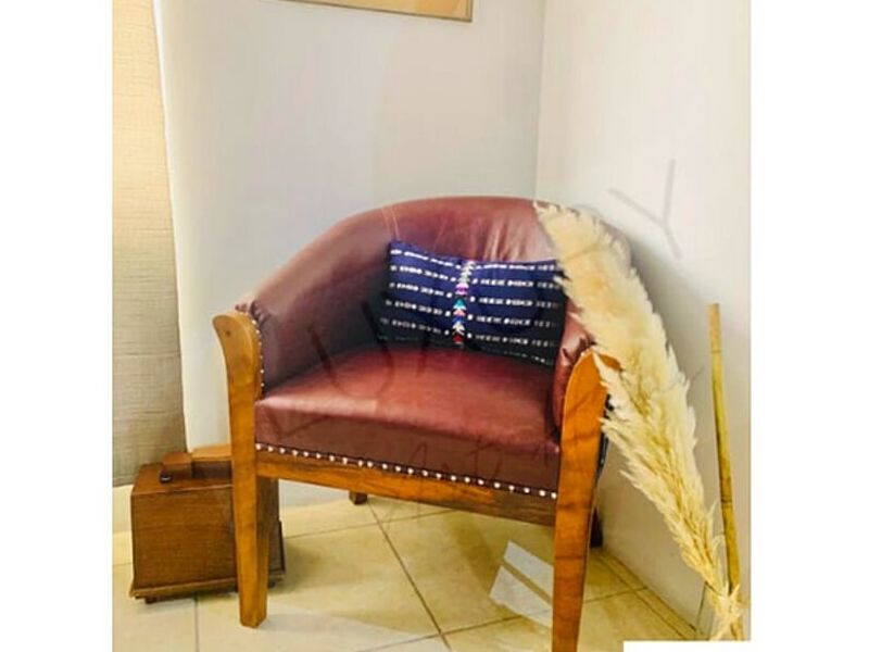 Silla elaborada en piel Guatemala