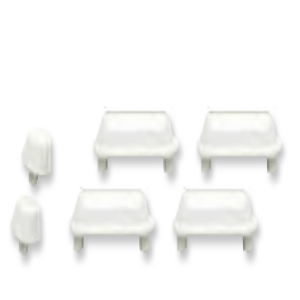 7 Kit topes asiento wc