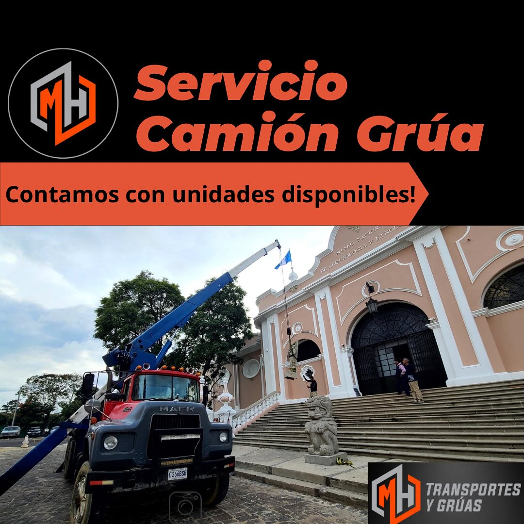 Servicion de gruas industriales Guatemala 