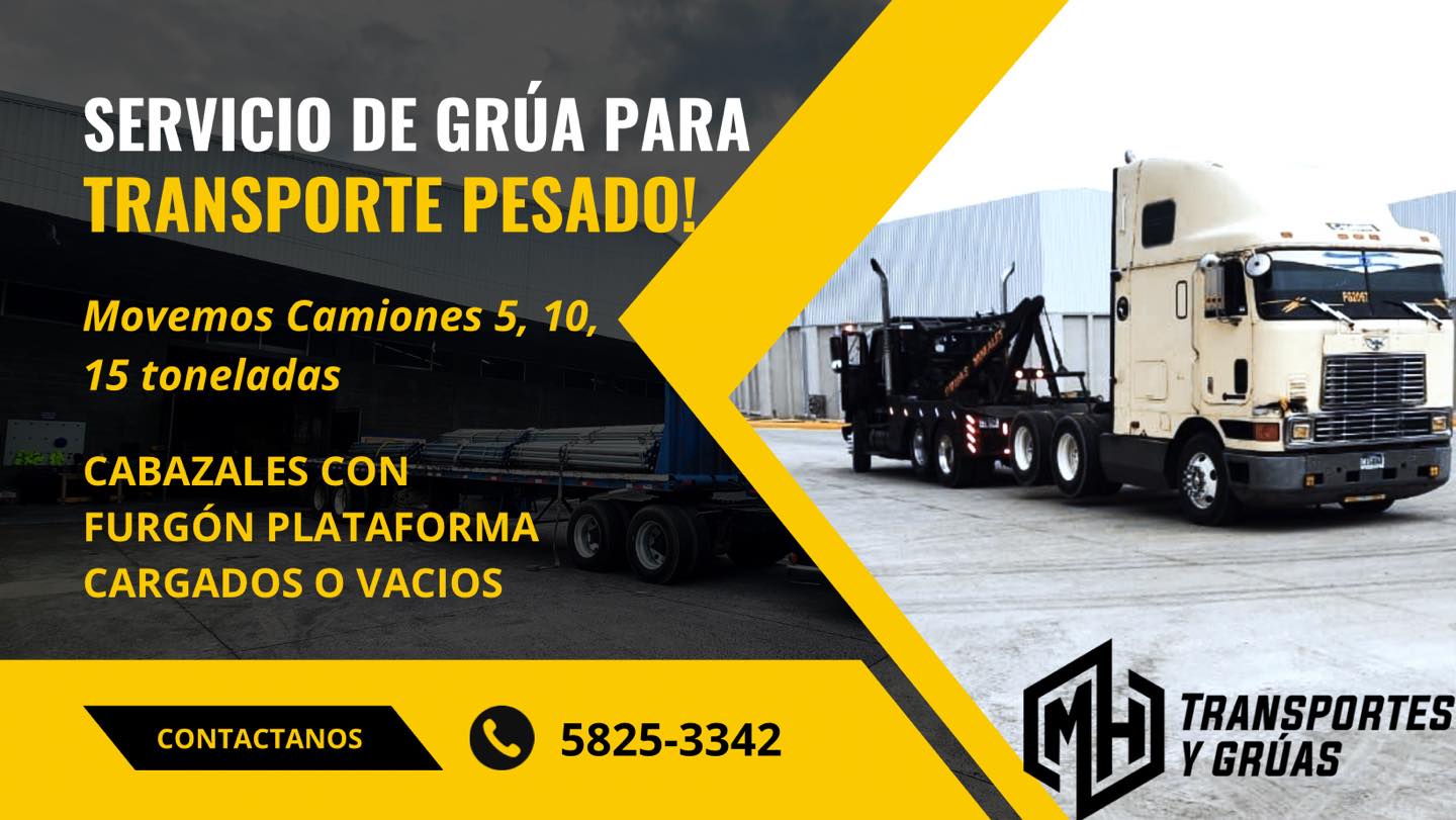 Gruas para transporte pesado Guatemala 
