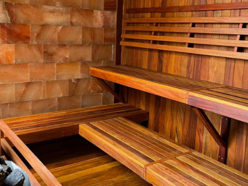 Sauna de madera de Caoba