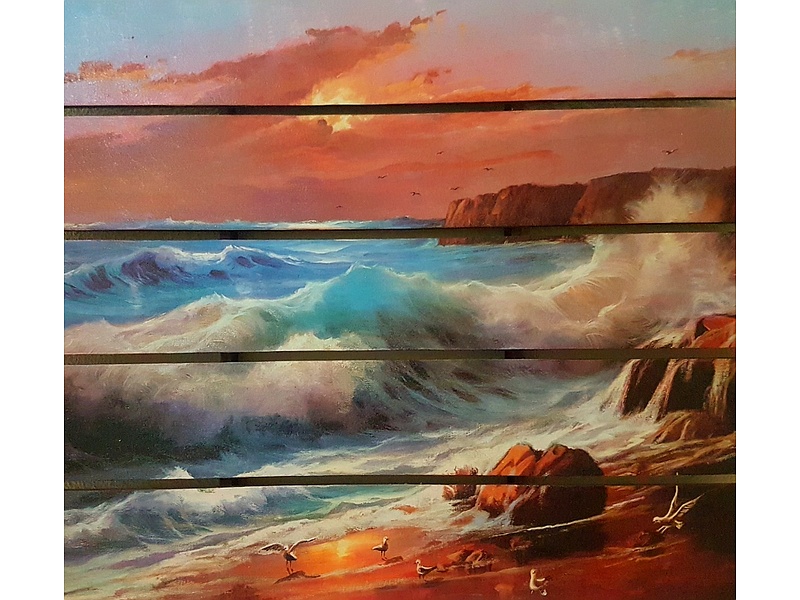 Cuadro Decorativo Olas Guatemala
