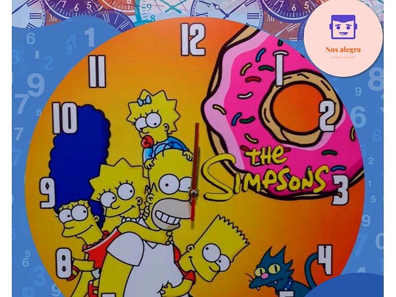 Reloj de Pared The Simpsons Guatemala