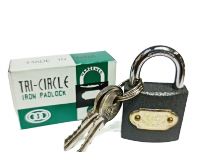 Candado “Tri-Circle” Gris 25 mm.