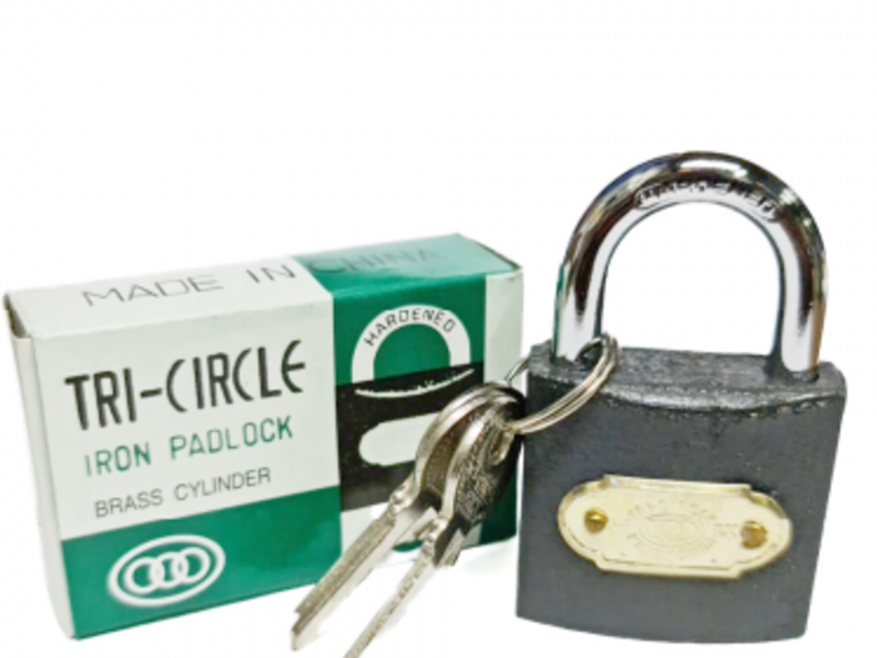 Candado “Tri-Circle” Gris 63 mm.