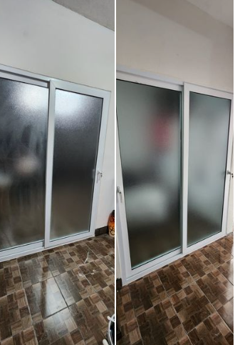 puerta corrediza PVC blanca Guatemala
