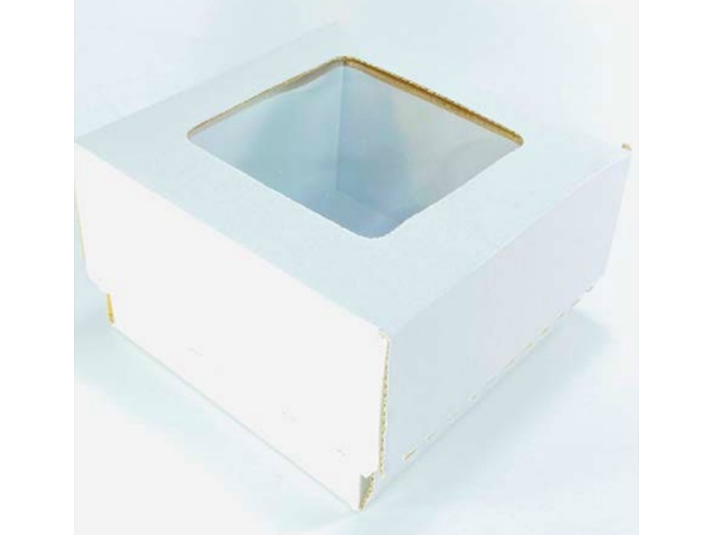 Caja 2 piezas con ventana blanco Guatemala 