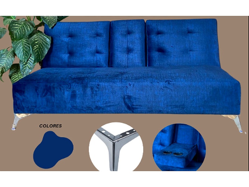 Sofá Cama Azul Grande Guatemala