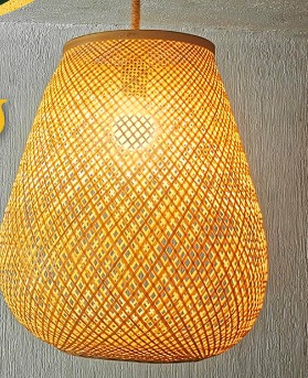 Cubre lampara de bambú exterior Guatemala 