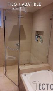 Cortina de cristal para ducha Guatemala 