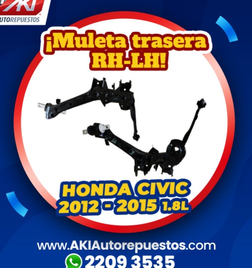 Muleta trasera Honda Guatemala