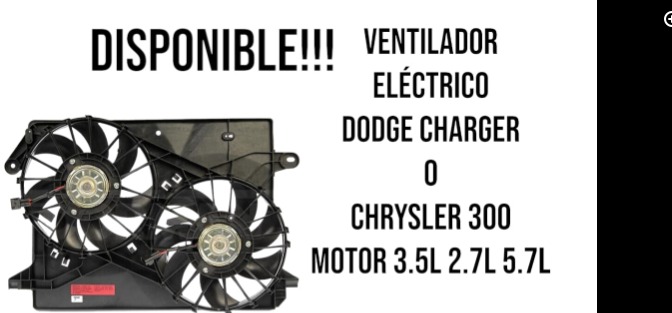 Ventilador electrico Dodge Charger Guatemala