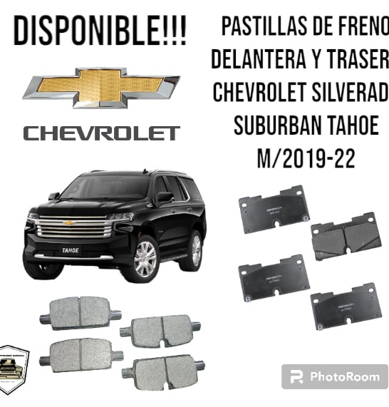 Pastillas de freno delantera y trasera chevrolet Guatemala.