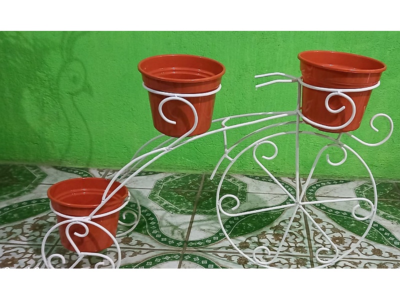 Macetero Bicicleta Blanca Guatemala