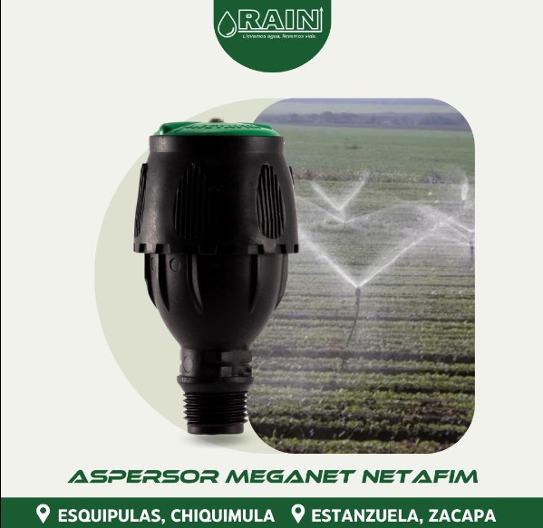 Aspersor Meganet para riego Guatemala